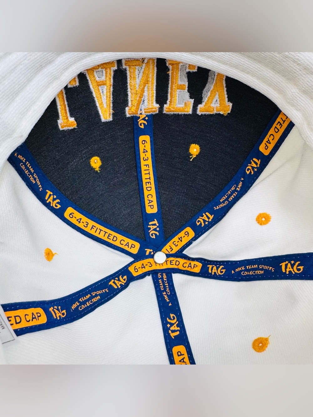 Nike Jordan Laney High School Fitted Hat Blue Jumpman Size 7 5/8 Men’s PreOwned - Picture 5 of 16